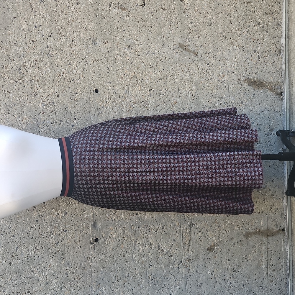LA FEE MARABOUTEE houndstooth skirt